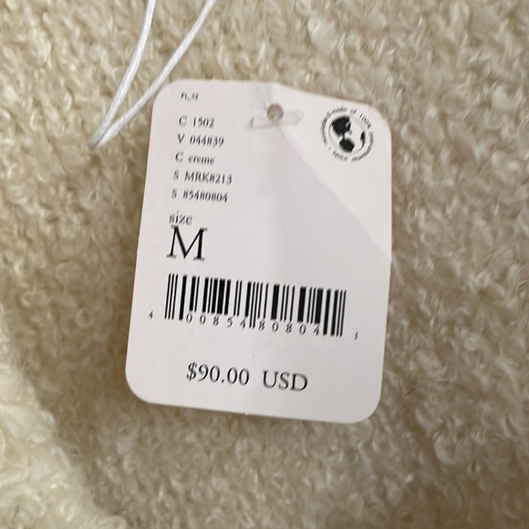 MOON RIVER Cream With Black Stitching Cardigan - Picture 5 of 6